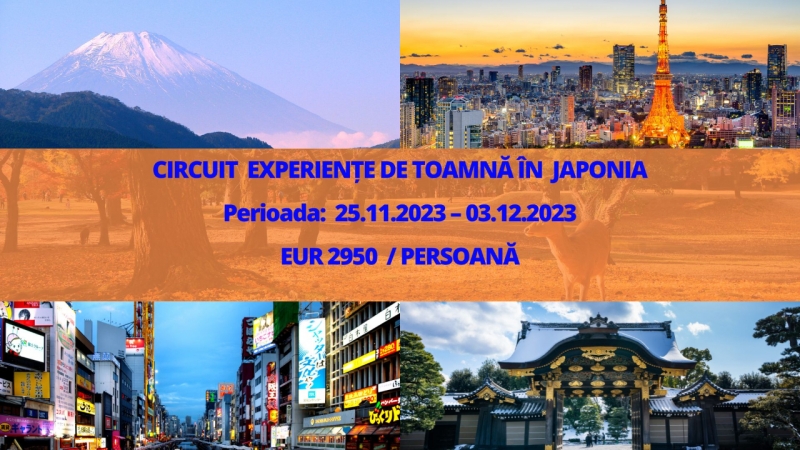 CIRCUIT EXPERIENTE DE TOAMNA IN JAPONIA (9 zile / 7 nopti) - Perioada: 25.11.2023 – 03.12.2023